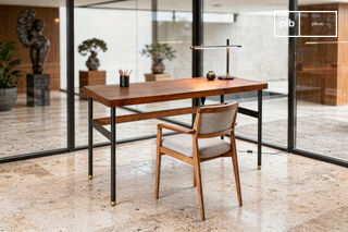 Bureau en noyer avec tiroir Velina