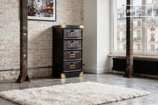 Commode en métal 4 clapets Boston