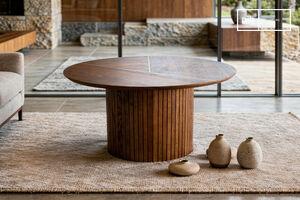 Table basse en bois teinte noyer Ligna