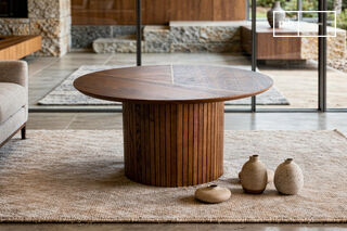 Table basse en bois teinte noyer Ligna