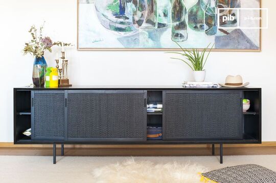 Grande enfilade en bois noir