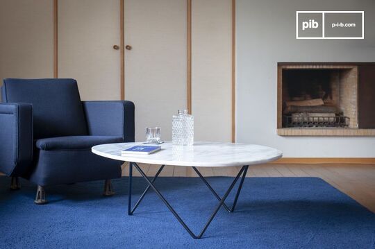 Table basse en marbre blanc