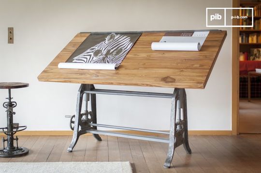 Table d'architecte en teck