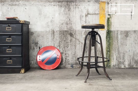 Tabouret de bar en bois massif